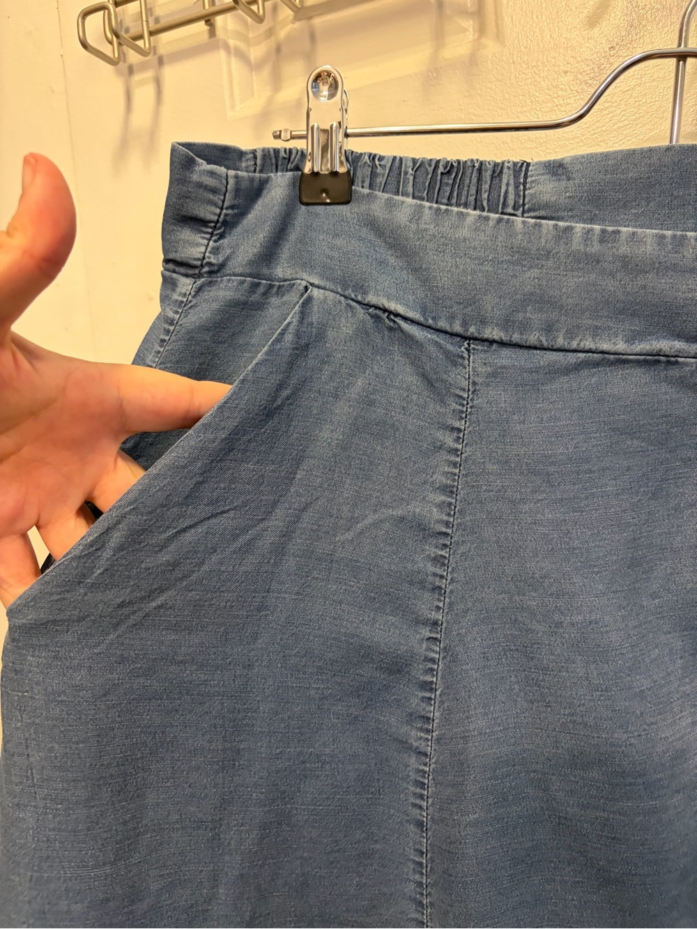 Torrid 2x Chambray Midi Skirt with Buttons - Picture 3 of 4